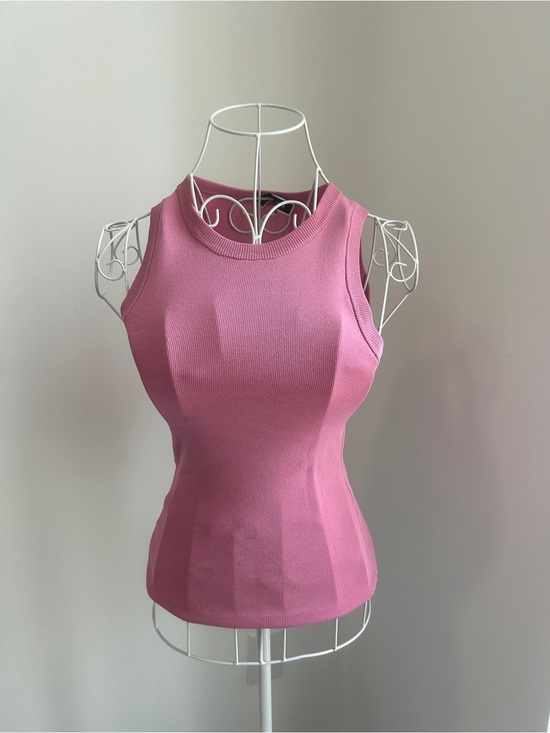 Melanie Lyne Tops - Stunning Melanie Lyne Mauve Pink Viscose Blend Sleeveless Knit Top Blouse / XS